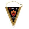 Gagliardetto A.S. ROMA Triangolare Ricamato Sfondo Nero cm 16 x 13 - Nuovo