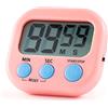 Houdian Digitale Timer da Cucina, Timer Multifunzione con Supporto/Magnetico/Buco, Conteggio Fino e Conto Alla Rovescia Timer per Cottura al Forno, Cucina, Studio, Allenamento Fisico(rosa)