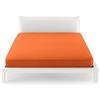 Kiro Oro Lenzuola Lenzuolo sotto Maxi con Angoli Letto Matrimoniale Una Piazza e Mezza Singolo 100% Cotone Tutti I Colori (Matrimoniale 180x200, Arancio)