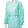 Rays CAMICE VISITATORE CON POLSINI ELASTICO ISOGOWN VERDE LARGE 10 PEZZI
