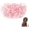 HERCHR Decorazione con ghirlanda di perle, 10 Metri Artificiale Ghirlanda Fili Perline, Filo con Perle rosa per natalizie Matrimonio decorazione