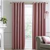 HOUSE LLEWELYN - BOWEN Laurence Llewelyn-Bowen - Montrose - Tende Oscuranti con Occhiello in Velluto - Rosa Chiaro - 168cm Larghezza x 137cm Lunghezza