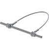 FAC accessori cancelli Cavo di sicurezza + barra anticaduta ante cancello in acciaio zincato FAC VC9111 - | MM400