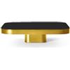 CLASSICON tavolino BOW 1 - BOW1-BRASS-BLACK-GLASS