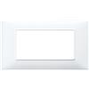 Vimar Spa Placca 4M Bianco Vimar Serie Plana 14654.01