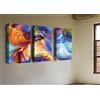 Homemania 3PART-3019 Quadro da Parete, Disegno Cornice, Multicolore in Legno, 135 x 3 x 60 cm