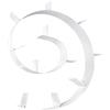 Kartell Bookworm Mensola da Parete, 11 Reggilibri, PVC, Bianco
