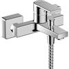 hansgrohe Vernis Shape - Rubinetto per vasca da bagno esterno per 2 utenze, Miscelatore monocomando per vasca, cromo, 71450000