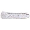 Isotoner Women's Embroidered Ballerina, Heather, Small / 5-6