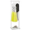 Centrale TP K02 espositore con appenderia bianco e mensola bianca 60 cm