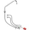 Ristosubito Kit Miscelatore progressivo mono pedale a pavimento con bocca di erogazione girevole "C" MNL Modello ERMES002KIT
