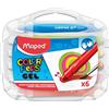 MAPED Color Peps Gel In Box Plastica X6 Colori Assortiti