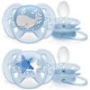 Philips Avent AVENT ULTRA SOFT SUCCHIETTO WHALE/STAR MASCHIO 6-18 MESI OLD SCF222/22 2 PEZZI