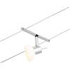 Paulmann CorDuo, punto luce per sistema di cavi per faretti, 94449, Sheela, massima CC 10 Watt, lampade con cavi, estensibile, cromato, opaco, in plastica, GU 5,3, senza lampadine