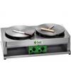 Crepiera a GAS doppia - Potenza termica 7,2 Kw - ⌀ 40 cm.