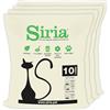 Siria 40L-Lettiera per Gatti Vegetale e Agglomerante-Set 4 sacchi da 10 Litri