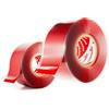 POPPSTAR Nastro in silicone autoagglomerante, 3m x 25mm, nastro isolante e sigillante (acqua, aria), rosso, 2 rotoli