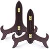 Yitexin Supporto per Piatti in Legno Espositore per decorazioni domestiche, cornici, cavalletti, opere d'arte (25 cm, 2 pezzi)