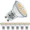 EACLL Lampadine LED GU10 9W Equivalente a Alogena 125W, Pacco da 6, 950lm Luce Bianco Caldo 2700K, Faretti AC 230V senza Sfarfallio, Angolo a Fascio 120° Spot, Non Dimmerabile Lampade Riflettore