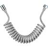 maifey Tubo Flessibile per Doccia in ABS a Molla,3M Telescopico a Spirale (Grigio)