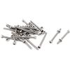 uxcell m2.5 x 30 mm presa esagonale testa con zigrinatura tappo viti dadi bulloni set pezzi
