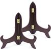 Yitexin 2 Supporti in Legno per Piatti, Decorativi, Espositori, Cornici, Cavalletti, Opere d'Arte (22 cm)