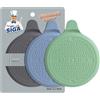 MR.SIGA Tappi Scarico Silicone per Vasca, Doccia, Lavandino, 3 pezzi