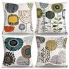 RYBornament Federe per Cuscini,Moderna Copricuscini Decorativi in Fiore con Motivo 45x45 cm Fodera per Cuscino con Lino Quadrato Federa Cerniera Invisibile Rinforzata per Casa,Ufficio,Esterno,Camera da letto