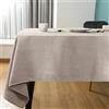 SEASHORE TREE Tovaglia impermeabile rettangolare Beige 120 x 160 cm Lino Effetto | Tovaglia antimacchia tovaglie elegante Cucina Soggiorno Natale Nuovo Anno Festa