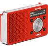 TechniSat DIGITRADIO 1 SWR3-Edition - Radio DAB (piccola, portatile, con altoparlante, DAB+, FM, memoria preferiti, pulsante di selezione diretta su SWR3, 1 Watt RMS) rosso/argento