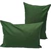 Lemos Home Federa per cuscino decorativo, 2 pezzi, in 100% cotone, collezione Konzept, colore e dimensioni a scelta (set da 2 federe da 50 x 30 cm, verde oliva)