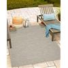 Mias Teppiche Adora - tappeto moderno, stile boho, adatto per uso interno ed esterno, soprattutto piatto, ideale per cucina e sala da pranzo, beige-grigio, 160x220cm