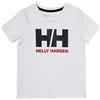Helly Hansen Bambini Unisex Maglietta HH Logo, 2, Bianco