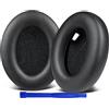 SOULWIT Cuscinetti Auricolari di ricambio per Sony WH-1000XM4 (WH1000XM4), Padiglioni con schiuma antirumore, spessore aggiunto, senza influire sul sensore - Nero