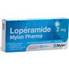 MYLAN SpA Loperamide 2mg Mylan Pharma 12 Gellule