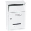ARREGUI Up D-2006/W Cassetta Postale Individuale in Acciaio, Cassetta della Posta da Parete, Dimensione S (DIN A5), Con Finestra di Visualizzazione, Bianco