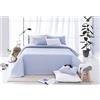 Todocama Copriletto trapuntato sottile con motivo piqué, per primavera, estate, autunno e inverno, 100% microfibra extra morbido, Copriletto multiuso, Letto 105 - 200x260cm, Azzurro