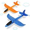 VCOSTORE Aereo Polistirolo per Bambini - 2 Pezzi Aerei Polistirolo da Lanciare Grande Aliante Sport All'aperto Aereo Giocattolo per Bambini e Adulti