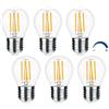 Akynite Lampadina G45 E27 4W LED Dimmerabile Luce Calda 2700K, 400LM, AC 230V, Equivalente E27 40W, Lampadine Globo E27 Filamento Calda per Luce Decorativa, set di 6