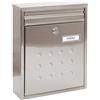 ARREGUI Dime V1327 Cassetta Postale Individuale in Acciaio Inossidabile, Cassetta della Posta da Parete, Cassetta Postale Componibile, Fondo Stretto, Dimensione M (DIN A4 e Riviste), Inox