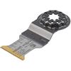 wolfcraft Lama per multifunzione Expert TCT TiN, blocco STARLOCK, alluminio, acciaio inox I 4251000 I Per il taglio di acciaio inox, alluminio e viti temprate