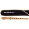 GEWA Aulos 700190 Flauto Soprano in Do Natura Diteggiatura Barocca, con Astuccio, Spazzolino, Tavola Diteggiatura