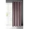 Eurofirany Tenda Pierre in velluto con occhielli, per soggiorno, camera da letto, moderna, classica, occhielli in metallo, 1 pezzo, 215 g/m², rosa chiaro, 140 x 250 cm