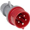 as - Schwabe spina per inversione di fase CEE 400V/16A/5-poli - Spina di alimentazione con terminali a vite - Resistente agli urti - Scarico della trazione - Resistente agli spruzzi IP44, 60460