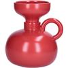 RITUALI DOMESTICI Vaso Volto S Pelike Rosso Cm 18x17x20 H