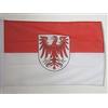 AZ FLAG Bandiera Navale Brandeburgo 45x30cm - Bandiera Maritima Land Di Brandenburg - Germania 30 x 45 cm speciale Nautismo, Padiglione Nautico