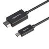 Amazon Basics Cavo adattatore da USB-C a HDMI in alluminio di alta qualità (compatibile con Thunderbolt 3) 4K @60Hz, 0.9 metri, Nero