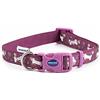 Ancol Moda Confortevole Durevole Sicuro Regolabile Viola Osso Collare Pet Training Accessorio, 30-50 cm