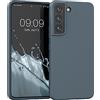 kwmobile Custodia Compatibile con Samsung Galaxy S22 Cover - Back Case per Smartphone in Silicone TPU - Protezione Gommata - ardesia scuro