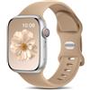 Charlam Compatibile con Cinturino Apple Watch 40mm 41mm 38mm 42mm (Serie 11 10) per Donna Uomo, Cinturini in Silicone Sportivo per iWatch SE Serie 11 10 9 8 7 6 5 4 3 2 1 SE 3, Tè al Latte